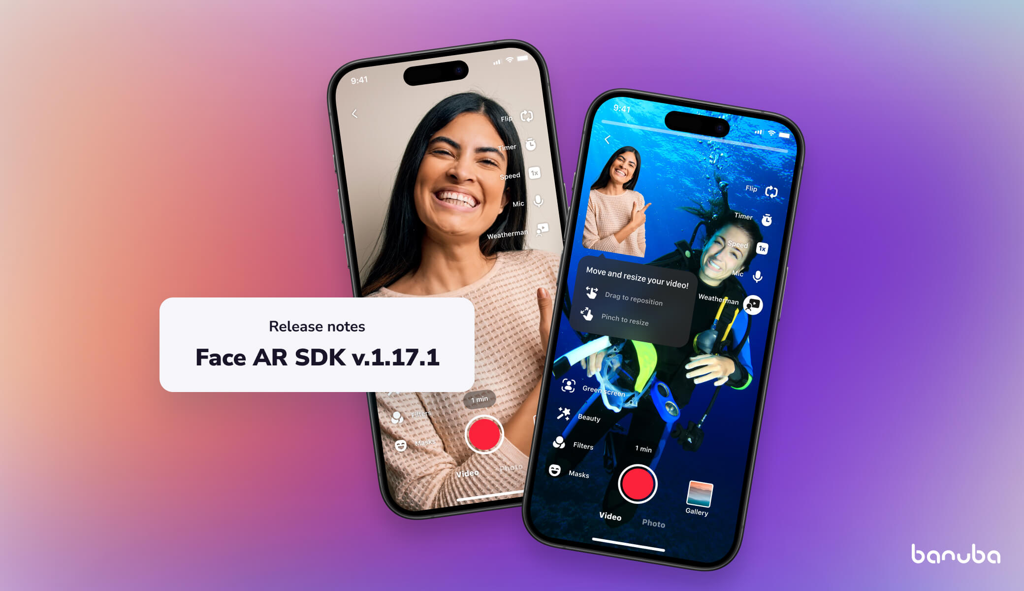 banuba video editor sdk background replacement