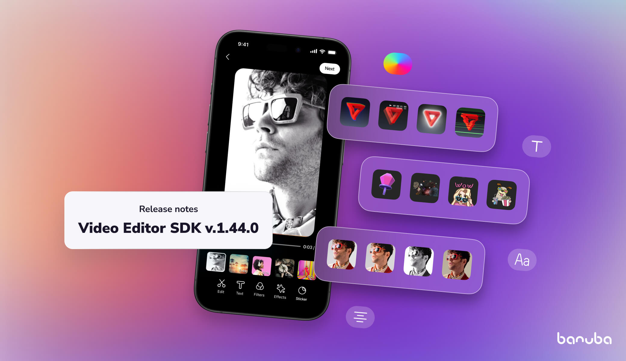 banuba video editor sdk templates