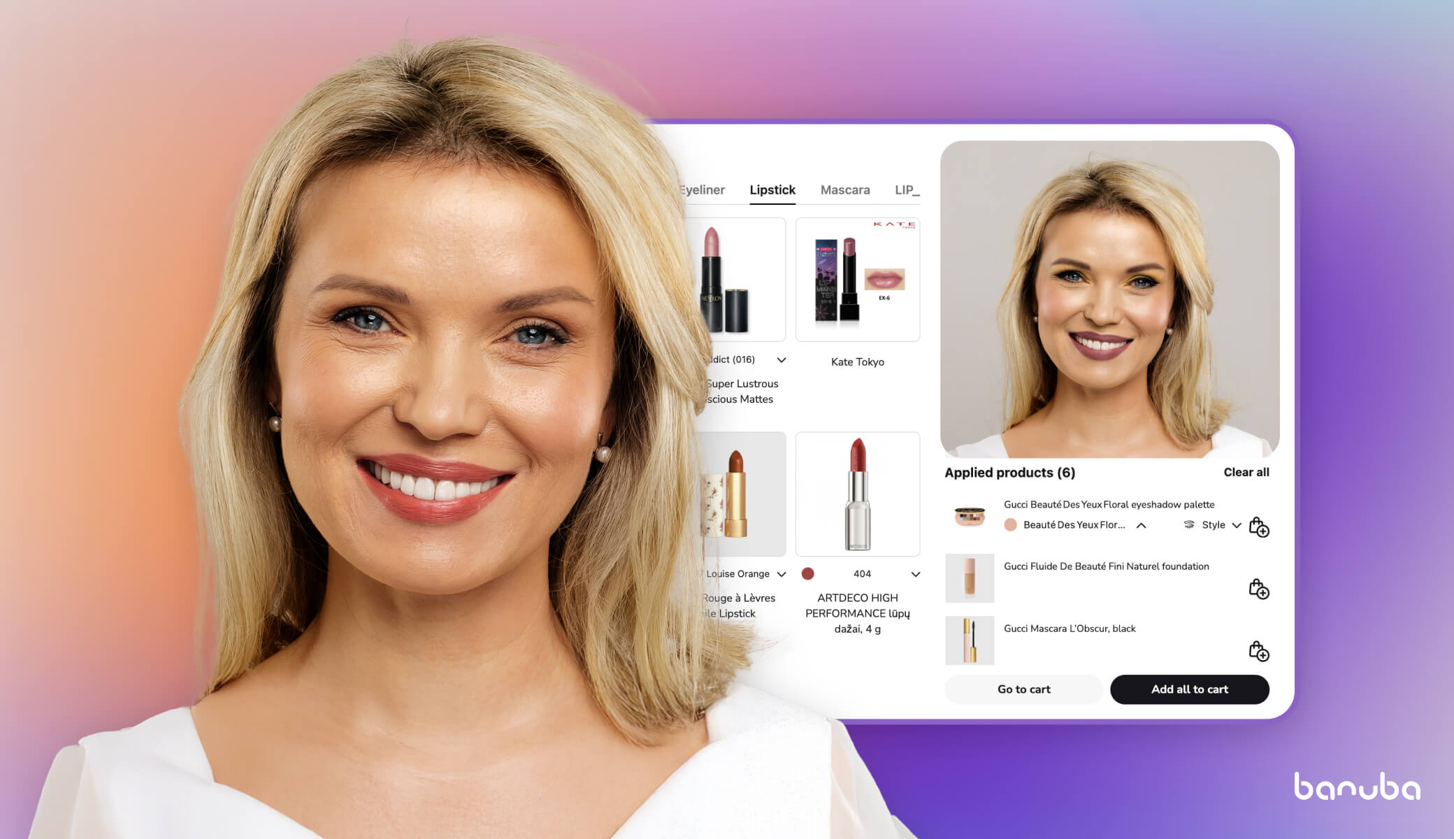 banuba tint virtual try-on for cosmetics