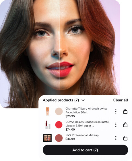 Look makeup virtual try-on
